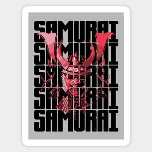 Samurai II - Samurai Warrior - Ronin Samurai - Samurai Oni Mask - Japan Japanese Sticker